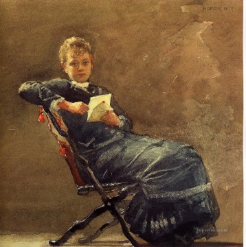 Girl Seated Realism painter Winslow Homer Oil Paintings